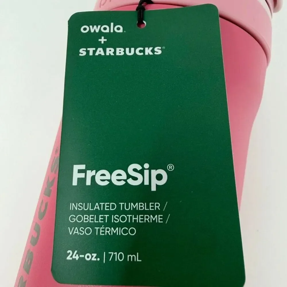Starbucks x Owala FreeSip 24oz Pink New Limited Edition